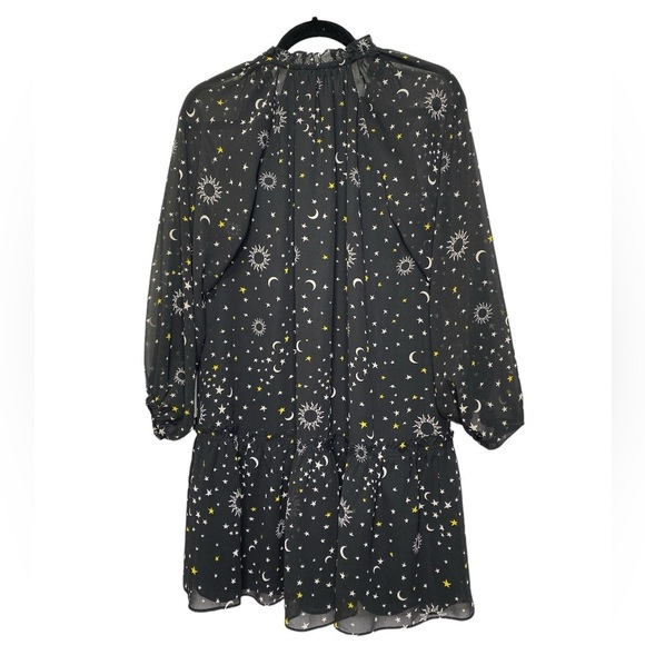 DEREK LAM 10 CROSBY Juno Celestial Chiffon Trapeze Dress NWT - Picture 3 of 7